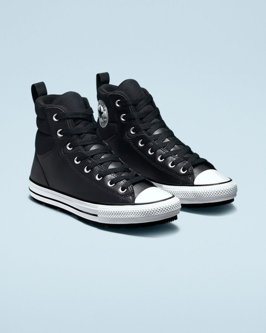 Men's Converse Chuck Taylor All Star Berkshire High Top Winter Boots Black / White / Black | AU 13E65N